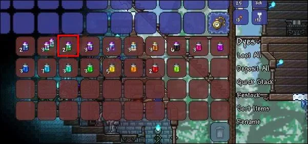 Как да използвате боя в Terraria