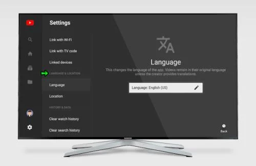 Как да промените езика на телевизор Samsung