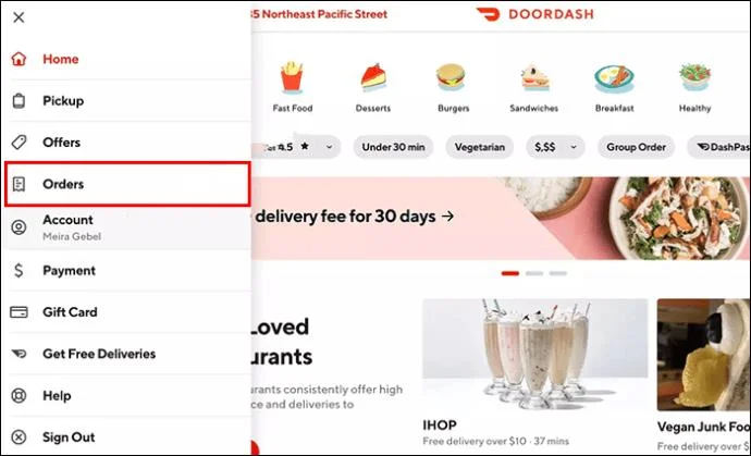 DoorDash: Как да получите възстановяване