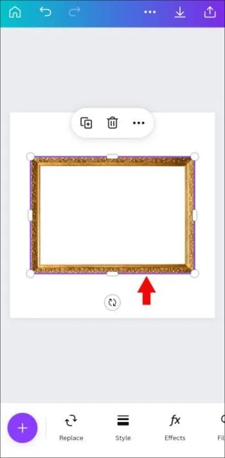 Как да добавите снимка към рамка в Canva