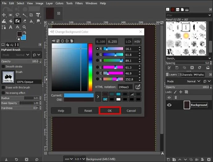 Как да направите ефект на блясък в GIMP