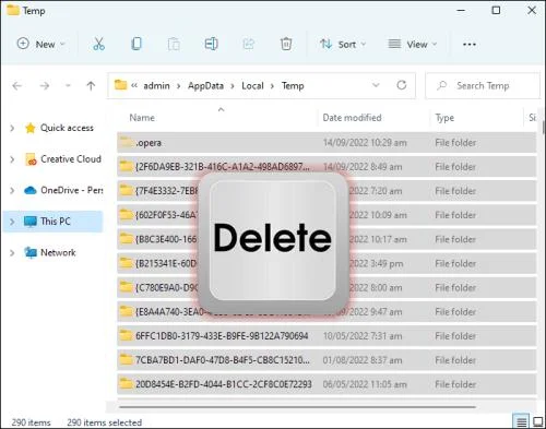 Hvernig á að eyða tímabundnum skrám á Windows 10 eða 11 tölvu