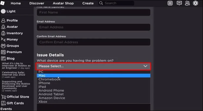Как да видите забранени акаунти в Roblox