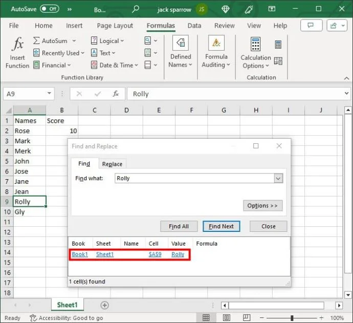 Как да разберете дали стойността е в списък в Excel