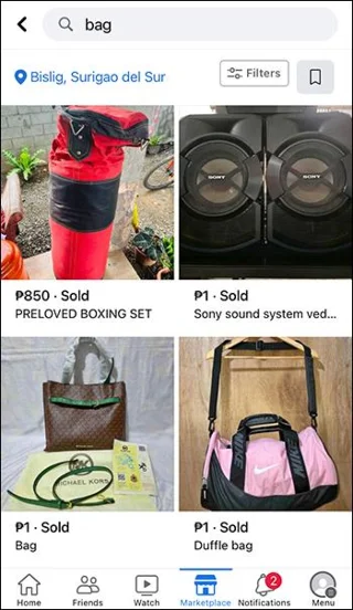 Как да видите продадени артикули във Facebook Marketplace