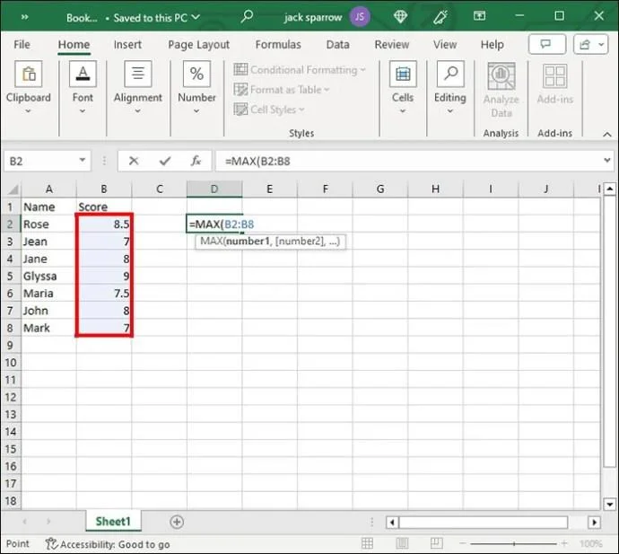 Как да разберете дали стойността е в списък в Excel