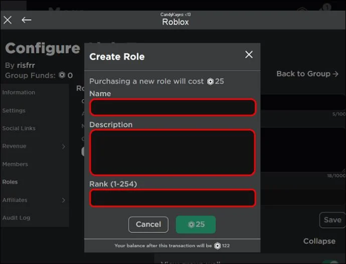 Как да направите група в Roblox