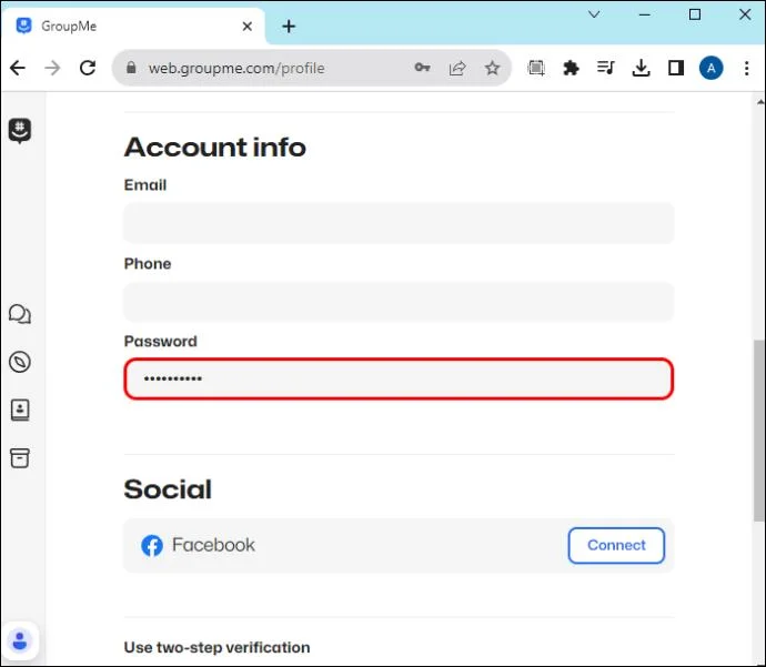 Как да нулирате парола в GroupMe