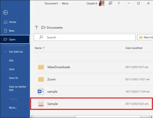 Как да промените PDF в Word