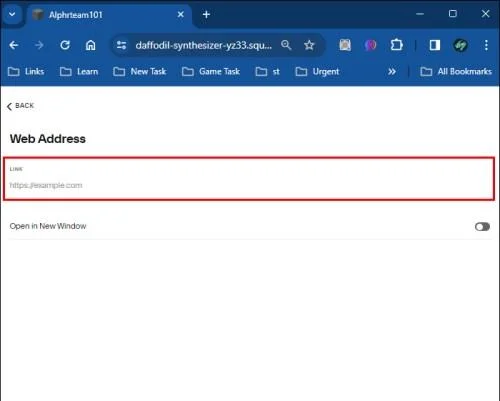 Как да добавите връзка в Squarespace