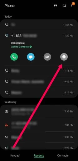 Hvernig á að skoða öll læst númer á Android