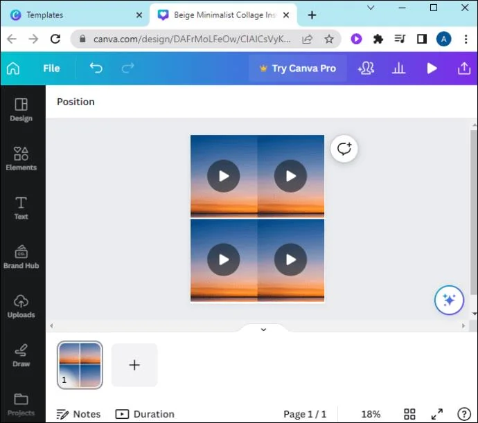 Πώς να φτιάξετε ένα κολάζ σε Canva