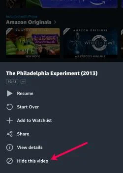 Как да премахнете вашата история и списък за гледане от Amazon Prime Video