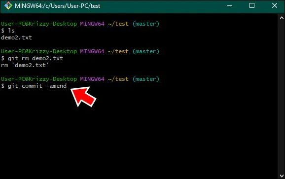 Git: Как да премахнете файл от Commit