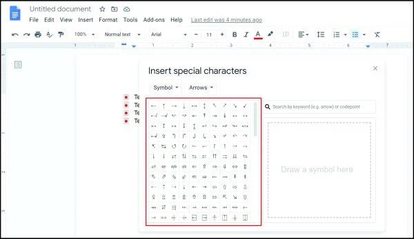 Πώς να προσθέσετε κουκκίδες στα Φύλλα Google