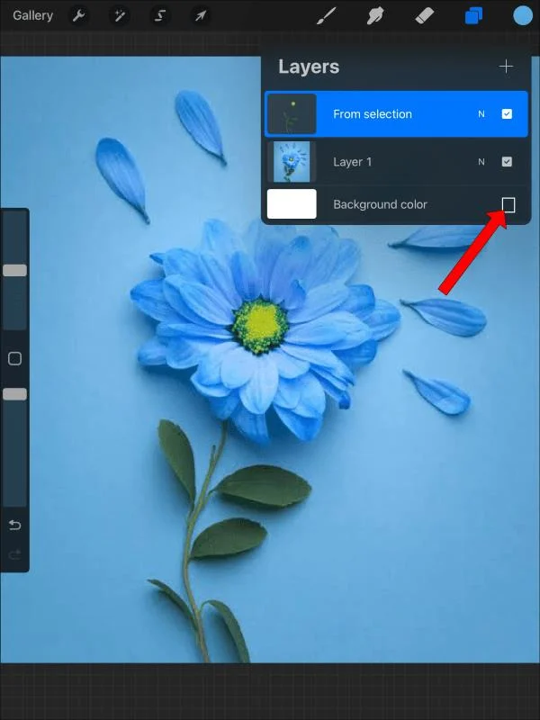 Πώς να κάνετε ένα διαφανές φόντο στο Procreate