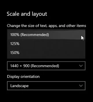 Hvernig á að stilla skjástærð í Windows 10