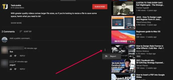 Как да изтриете всички коментари в YouTube