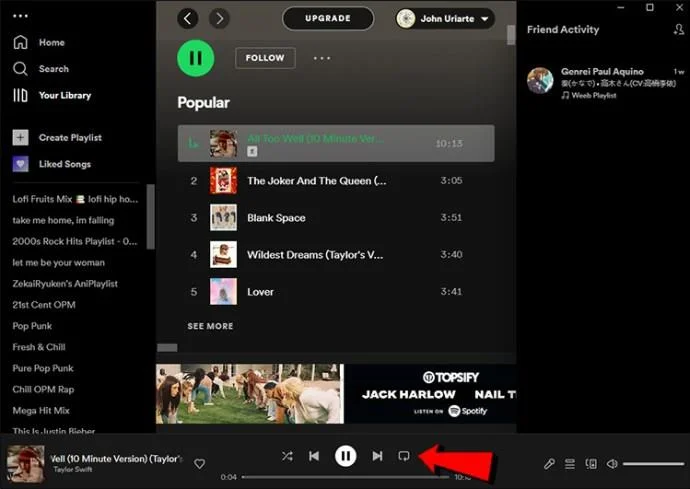Как да повтаряте песни в Spotify
