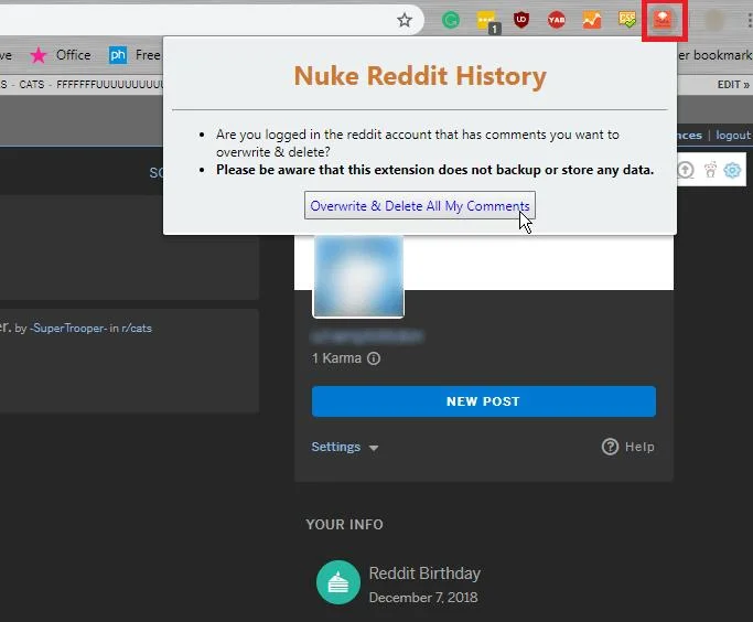 Πώς να διαγράψετε όλα τα σχόλια του Reddit