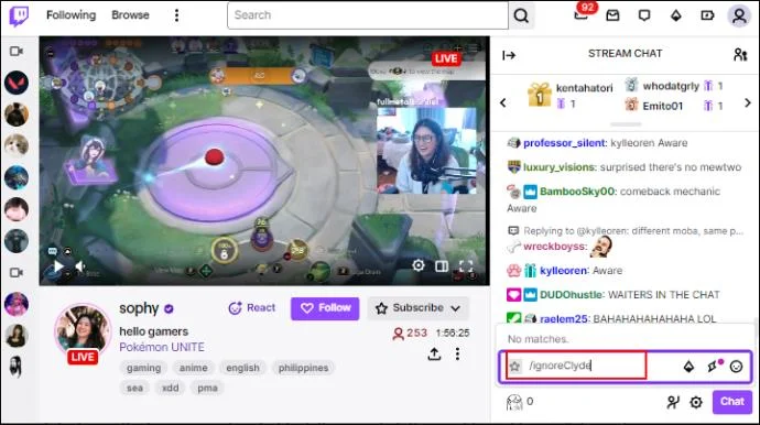 Как да изключите филтъра за чат в Twitch