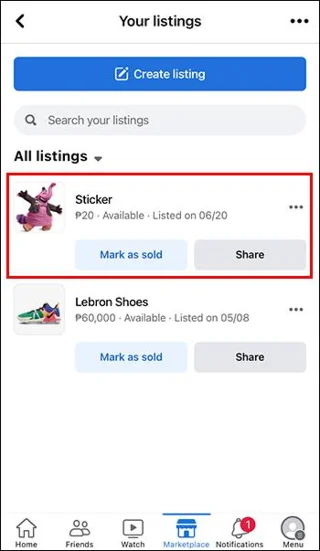 Как да промените реда на снимките във Facebook Marketplace