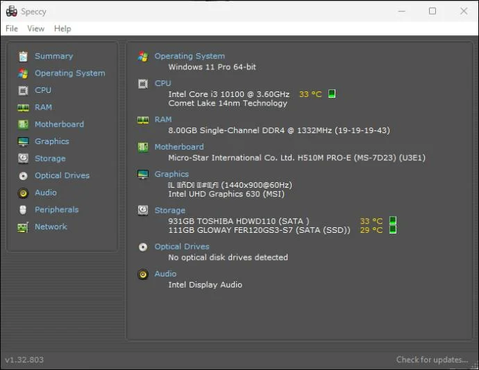 Як перевірити температуру процесора на ПК з Windows 11