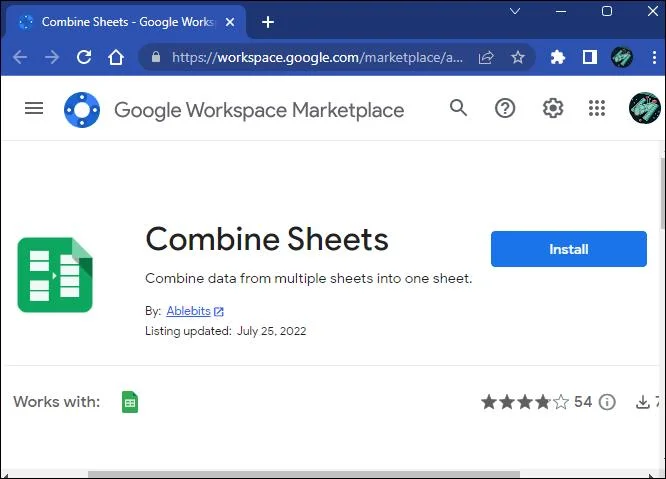 Slik slår du sammen faner i Google Sheets