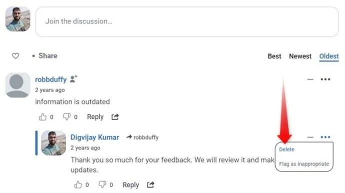 Disqus: Πώς να αφαιρέσετε σχόλια