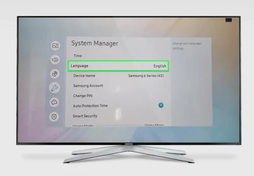 Как да промените езика на телевизор Samsung