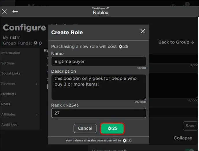 Как да направите група в Roblox