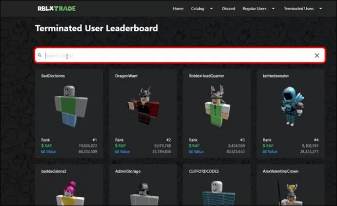 Как да видите забранени акаунти в Roblox