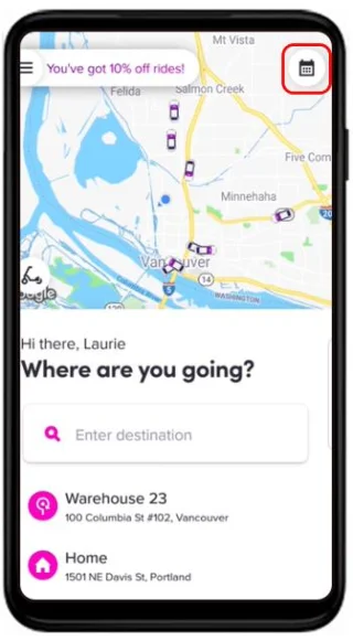 Как да отмените пътуване в Lyft