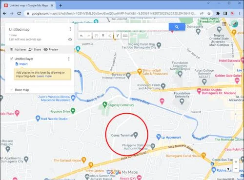 Как да нарисувате кръг с определен радиус в Google Maps