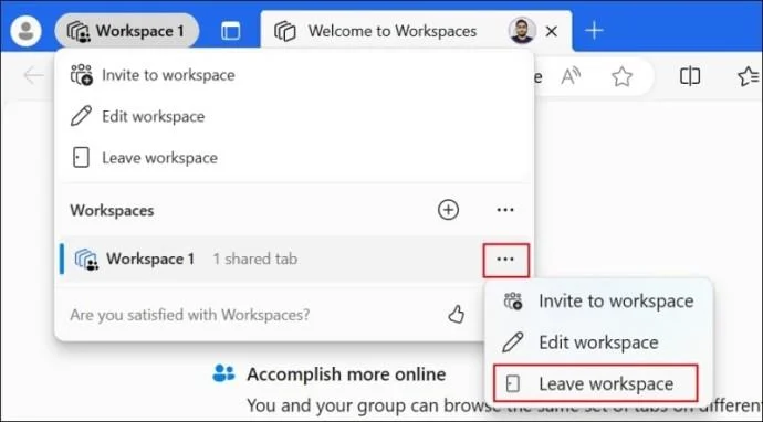 Microsoft Edge: Как да настроите и използвате работни пространства