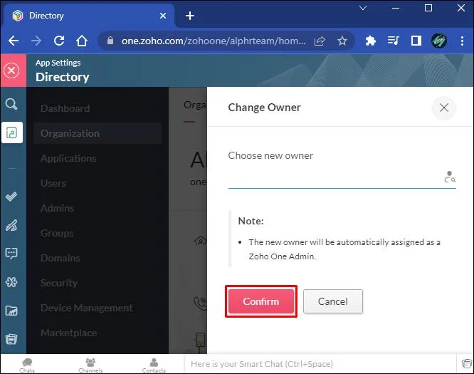 Πώς να αλλάξετε τον Super Admin στο Zoho
