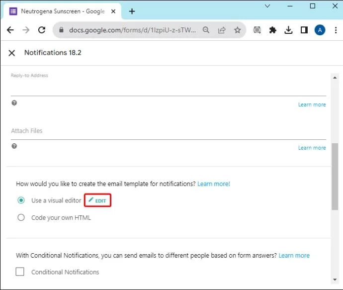 Как да получите известие, когато формуляр е изпратен в Google Forms