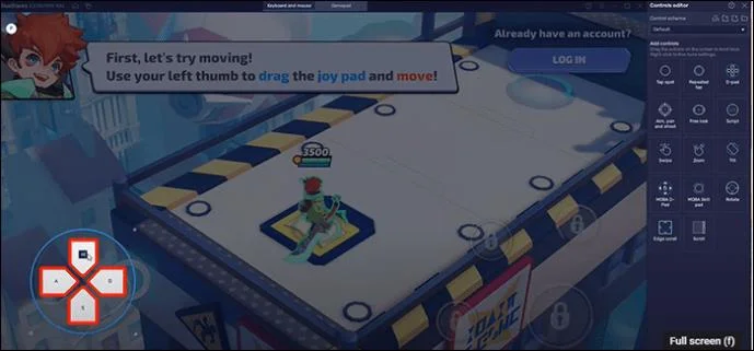 Как да скриете контролите в BlueStacks