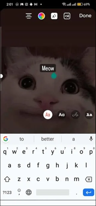Как да промените шрифтовете в Instagram Stories
