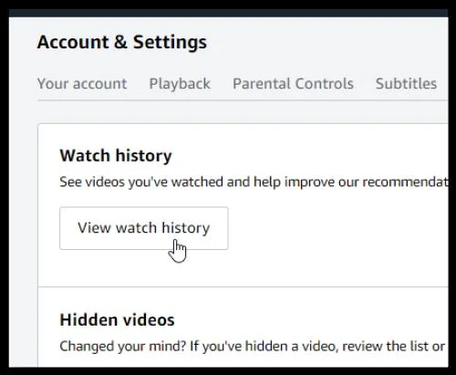 Как да премахнете вашата история и списък за гледане от Amazon Prime Video