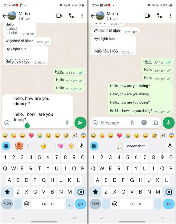 Как да форматирате текст в WhatsApp