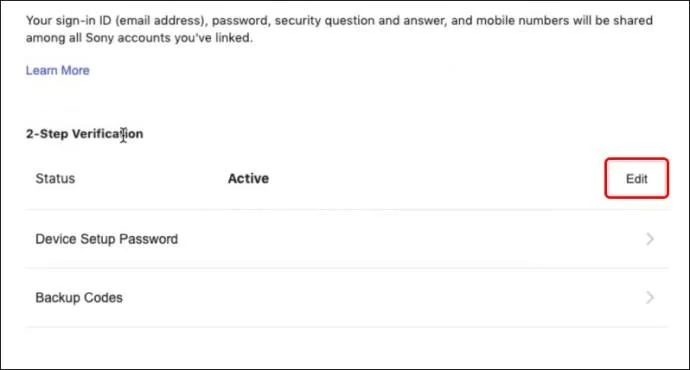 Как да включите или изключите 2FA на PS4