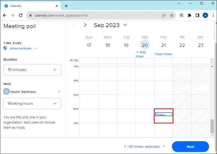 Calendly: Как да създадете анкета за срещи