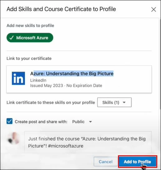 Πώς να προσθέσετε μια πιστοποίηση στο LinkedIn