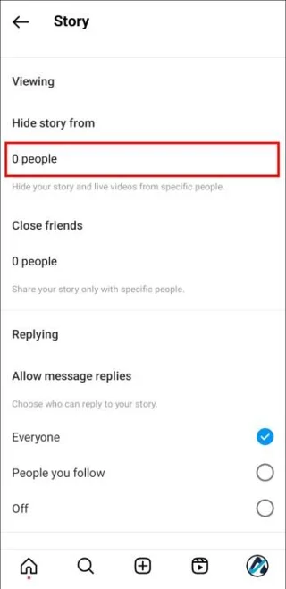 Πώς να κρύψετε μια ιστορία από όλους στο Instagram