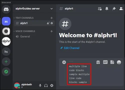 Πώς να χρησιμοποιήσετε μπλοκ κώδικα στο Discord
