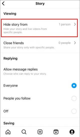Πώς να κρύψετε μια ιστορία από όλους στο Instagram