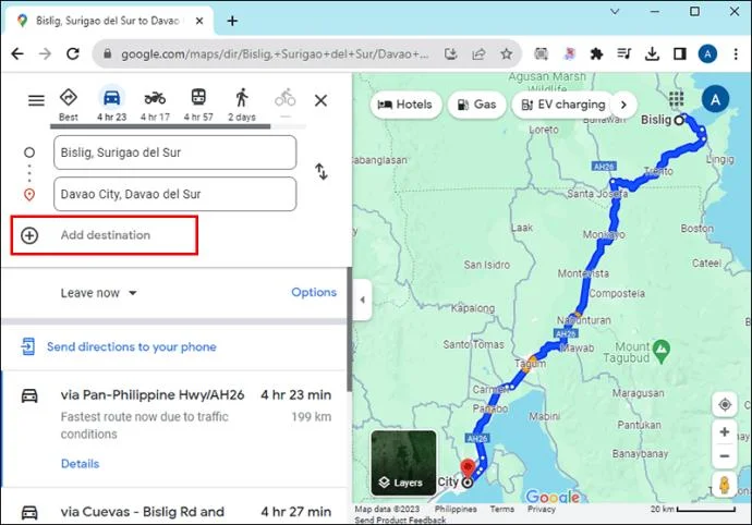Как да накарате Google Maps да поеме по определен маршрут