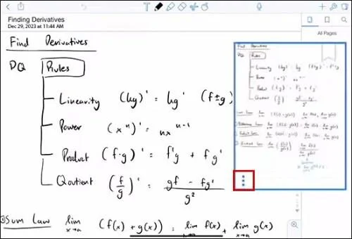 Как да добавите страница в Notability