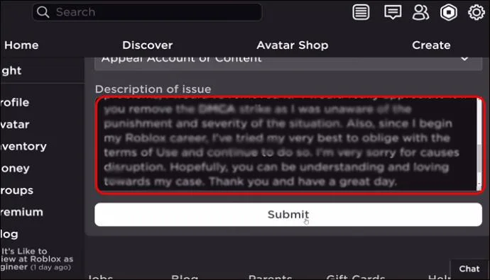Как да видите забранени акаунти в Roblox